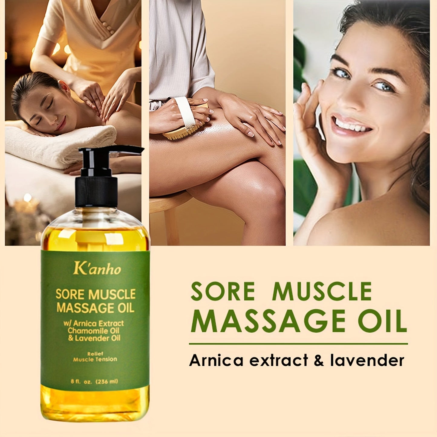 NNETM Arnica Muscle Relief Massage Oil