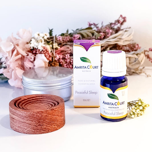 Peaceful Sleep+Wood Diffuser | Improve Sleep | Calming | Essential Oil Combo
