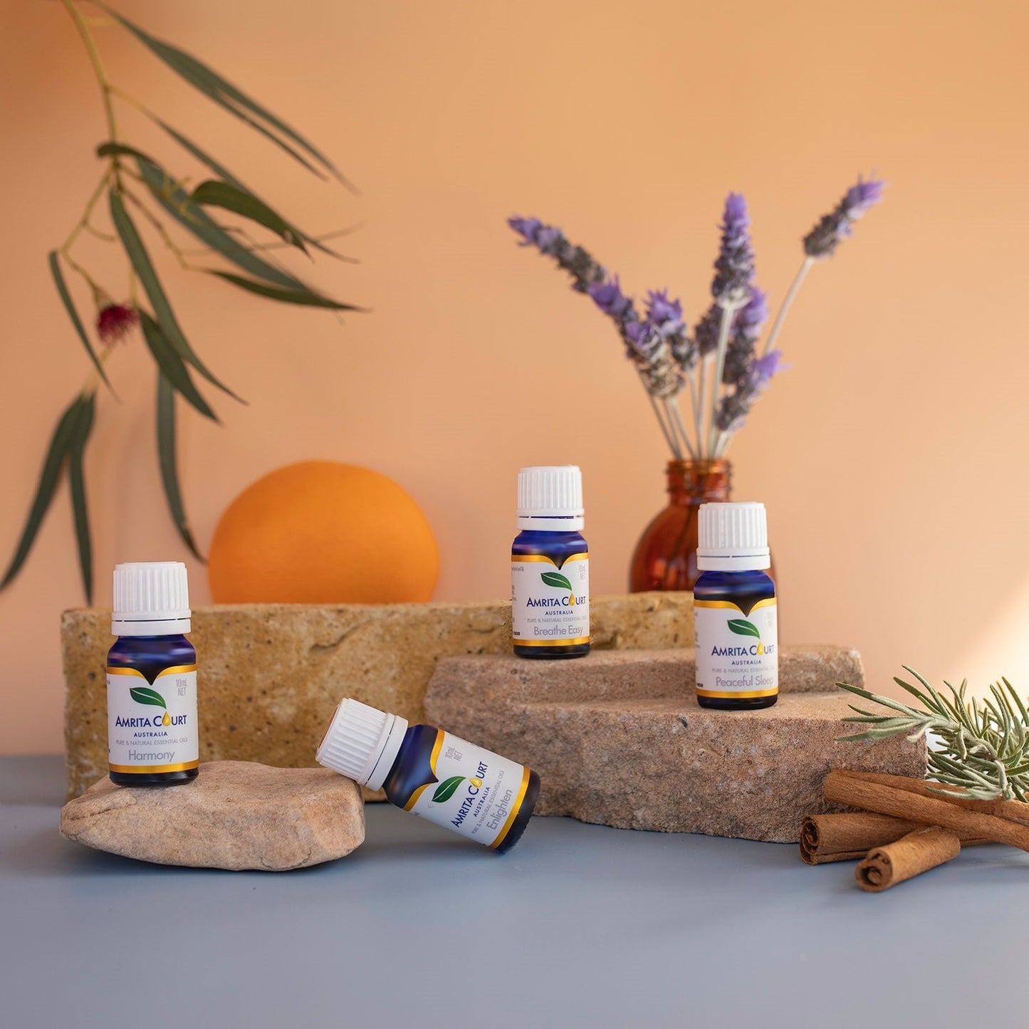 16% OFF | Botanical Aroma Galore | Breathe Easy+Enlighten+Harmony+Peaceful Sleep | Essential Oil Combo