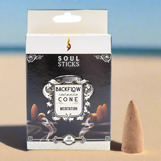 Soul Sticks Meditation Backflow Incense Cone - Set of 10