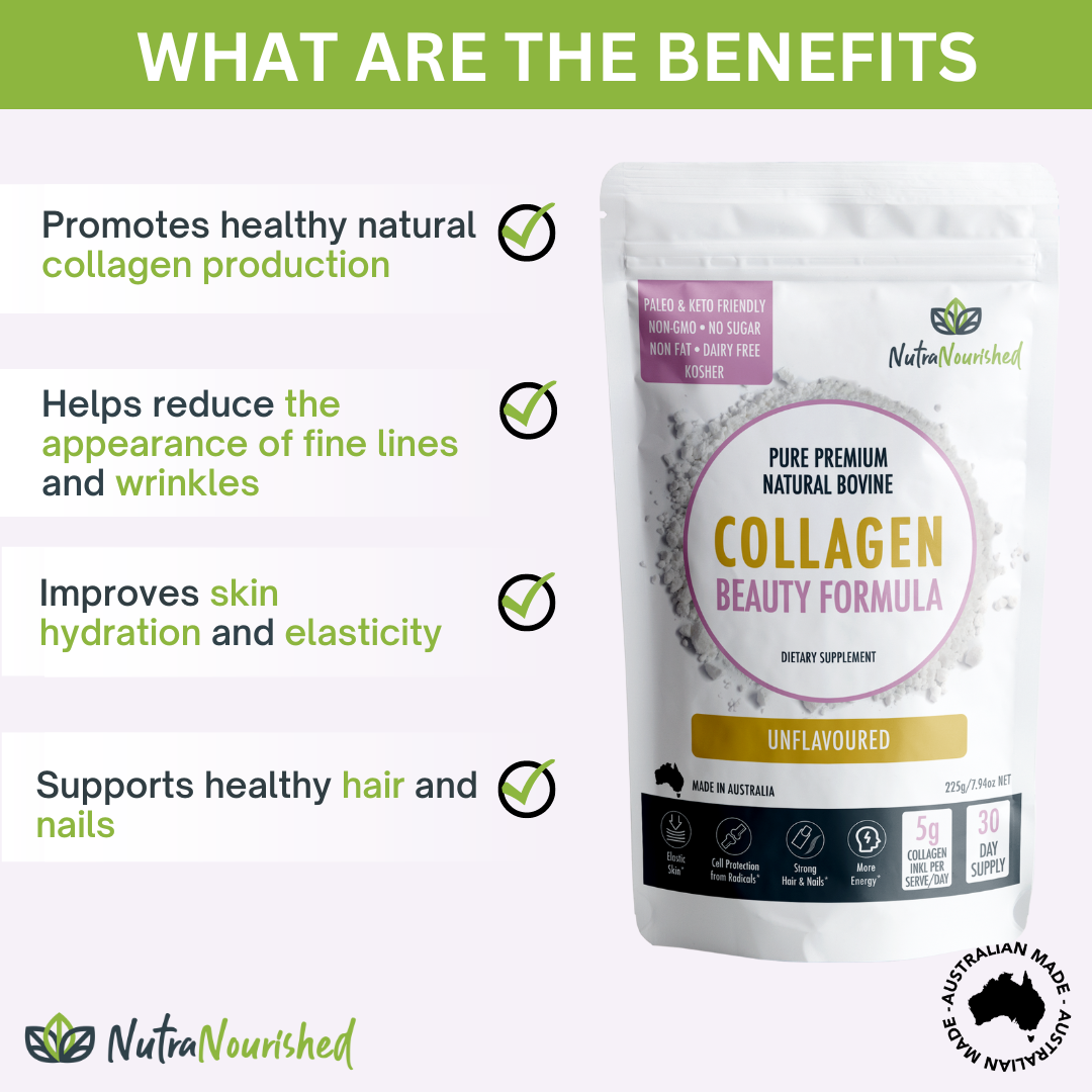 Collagen Beauty Formula Unflavoured - 225g | Nutra Nourished