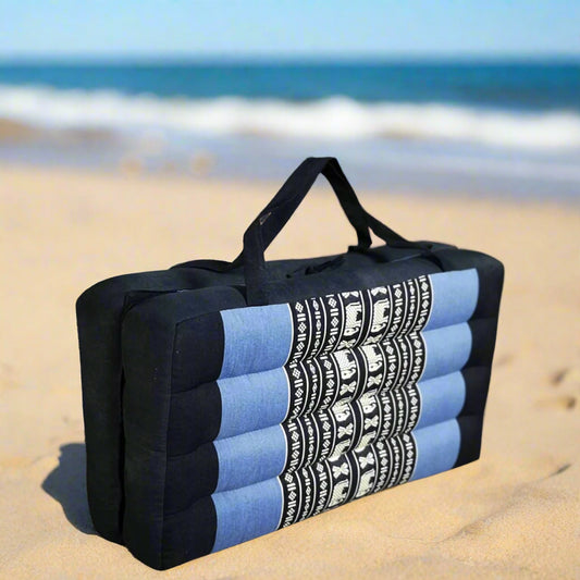 2-Fold Meditation Cushion Yoga Mat BlueEle