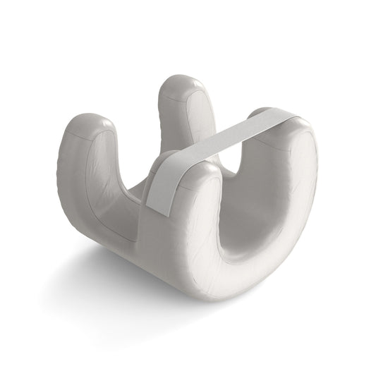 White Beauty Sleep Pillow - Contoured Memory Foam Pillow for Face & Neck Support